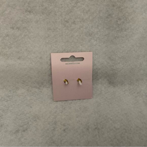 Meow Wolf Flat Bill Hat and Greebles Stud Earrings NWT - Picture 4 of 9